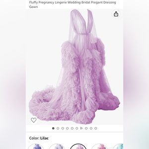 Fluffy Tulle Robe w/belt